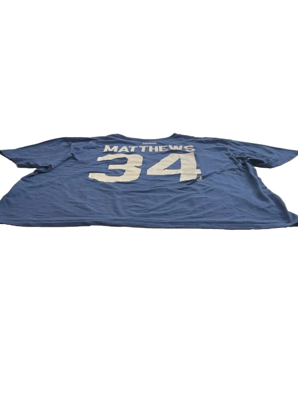 Auston Matthews Toronto Maple Leafs #34 Blue Men's XXL Reebok Jersey T-Shirt
